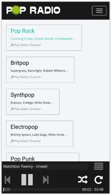 Pop Music Radio android App screenshot 1